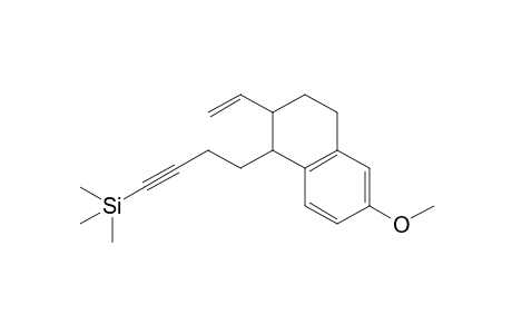 (+-)-anti-6-Methoxy-1-(4-trimethylsilylbut-3-ynyl)-2-vinyl-1,2,3,4-tetrahydronaphthalene