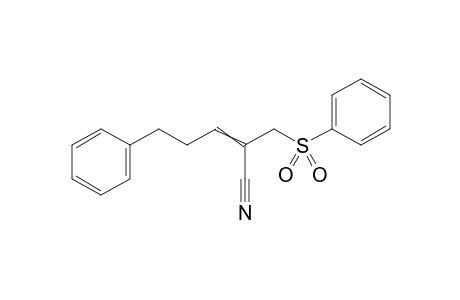 5-phenyl-2-((phenylsulfonyl)methyl)pent-2-enenitrile