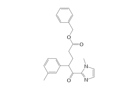 Benzyl 5-(1-methyl-1H-imidazol-2-yl)-5-oxo-4-(m-tolyl)-pentanoate