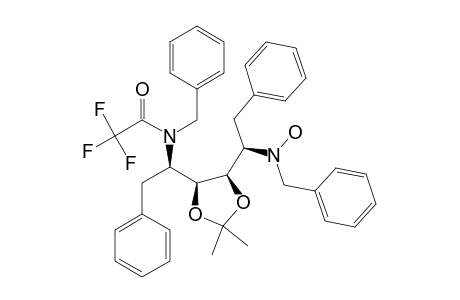 (2-R,3-S,4-S,5-R)-2-N-BENZYLHYDROXYLAMINE-1,6-DIPHENYL-3,4-O-ISOPROPYLIDENE-5-(N-TRIFLUOROACETYL)-BENZYLAMINE-3,4-HEXANDIOL;MAJOR_ISOMER