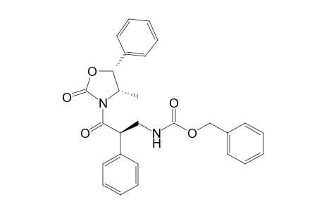 (phenylmethyl) N-[(2R)-3-[(4S,5R)-4-methyl-2-oxidanylidene-5-phenyl-1,3-oxazolidin-3-yl]-3-oxidanylidene-2-phenyl-propyl]carbamate