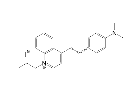 4-(p-Dimethylaminostyryl)-1-propylquinolinium iodide