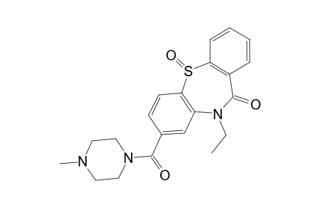 Dibenzo[b,f][1,4]thiazepin-11(10H)-one, 10-ethyl-8-[(4-methyl-1-piperazinyl)carbonyl]-, 5-oxide