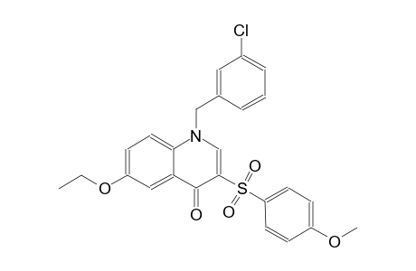 4(1H)-quinolinone, 1-[(3-chlorophenyl)methyl]-6-ethoxy-3-[(4-methoxyphenyl)sulfonyl]-