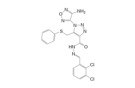 1-(4-amino-1,2,5-oxadiazol-3-yl)-N'-[(E)-(2,3-dichlorophenyl)methylidene]-5-[(phenylsulfanyl)methyl]-1H-1,2,3-triazole-4-carbohydrazide