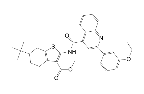 methyl 6-tert-butyl-2-({[2-(3-ethoxyphenyl)-4-quinolinyl]carbonyl}amino)-4,5,6,7-tetrahydro-1-benzothiophene-3-carboxylate