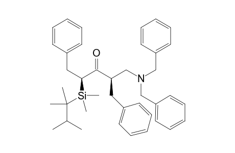 (-)-(2R,4S)-2-Benzyl-1-(dibenzylamino)-4-[1,1-dimethyl-1-(1,1,2-trimethylpropyl)silyl]-5-phenylylpentan-3-one