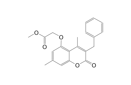 acetic acid, [[4,7-dimethyl-2-oxo-3-(phenylmethyl)-2H-1-benzopyran-5-yl]oxy]-, methyl ester