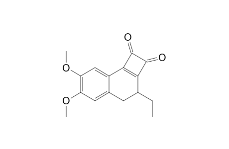 3-Ethyl-6,7-dimethoxy-3,4-dihydrocyclobuta[a]naphthalen-1,2-dione
