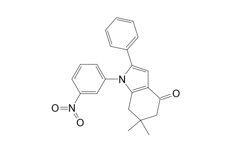 6,6-Dimethyl-1-(3-nitrophenyl)-2-phenyl-5,7-dihydroindol-4-one