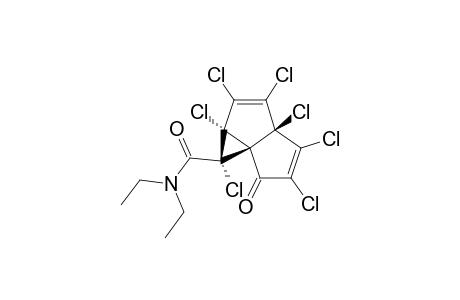 (1-R*,1A-R,3A-R*,6A-S*)-N,N-DIETHYL-1,1A,2,3,3A,4,5-HEPTACHLORO-6-OXO-1,1A,3A,6-TETRAHYDROCYCLOPROPA-[C]-PENTALENE-1-CARBOXAMIDE