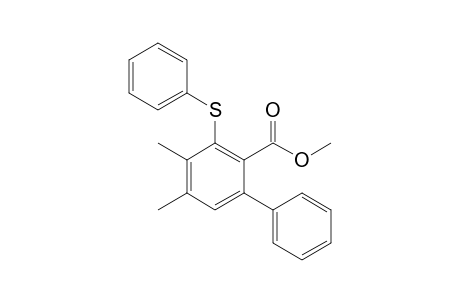 Methyl 2-phenyl-4,5-dimethyl-6-(phenylsulfanyl)-benzoate