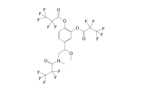 1,2-bis(pentafluoropropionyloxy)-4-[2'-(N-pentafluorocarbonyl-N-methylamino)-1'-methoxyethyl]benzene