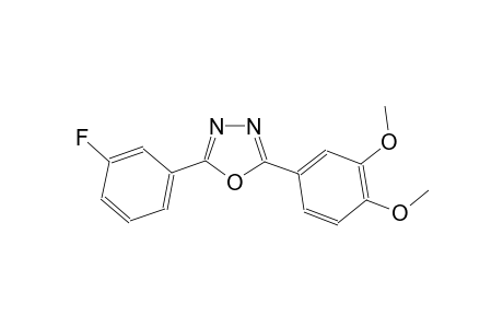 2-(3,4-dimethoxyphenyl)-5-(3-fluorophenyl)-1,3,4-oxadiazole