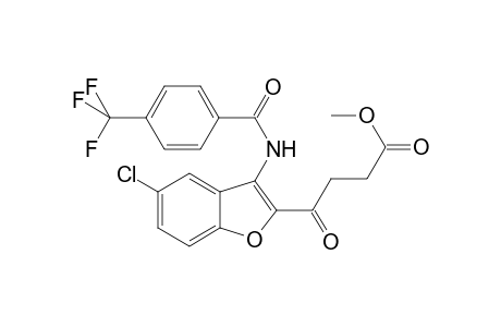 4-[5-chloro-3-[[4-(trifluoromethyl)benzoyl]amino]benzofuran-2-yl]-4-keto-butyric acid methyl ester