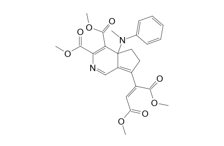 4A-(N-METHYL-N-PHENYLAMINO)-7-DIMETHOXYFUMAROYL-4A(H)-3,4-DICARBOMETHOXY-[C]-CYCLOPENTENOPYRIDINE