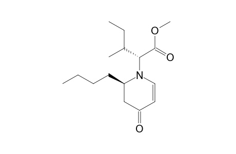 N-[(S)-1-(METHOXYCARBONYL)-(S)-2-METHYLBUTYL]-(6S)-2,3-DIDEHYDRO-6-N-BUTYL-PIPERIDIN-4-ONE