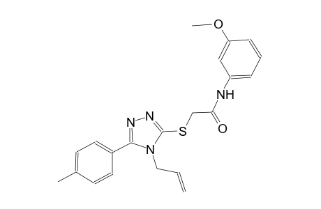 2-{[4-allyl-5-(4-methylphenyl)-4H-1,2,4-triazol-3-yl]sulfanyl}-N-(3-methoxyphenyl)acetamide