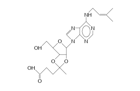 2',3'-O-(3-Carboxy-1-methyl-propylidene)-N/6/-(3-methyl-2-butenyl)-adenosine