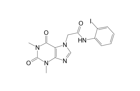 2-(1,3-Dimethyl-2,6-dioxo-1,2,3,6-tetrahydro-7H-purin-7-yl)-N-(2-iodophenyl)acetamide
