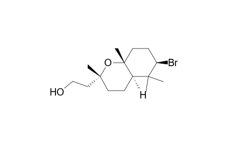 (2.alpha.,4a.alpha.,6.beta.,8a.beta.)-(.+-.)-6-Bromooctahydro-2,5,5,8a-tetramethyl-2H-1-benzopyran-2-ethanol