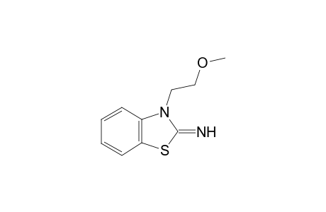 3-(2-Methoxyethyl)-1,3-benzothiazol-2-imine