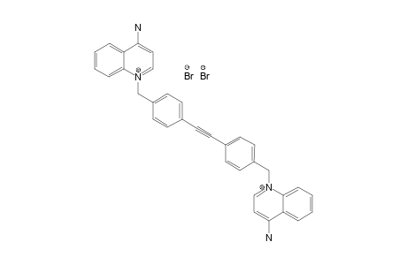 [1-[4-[2-[4-[(4-aminoquinolin-1-ium-1-yl)methyl]phenyl]ethynyl]benzyl]quinolin-1-ium-4-yl]amine dibromide