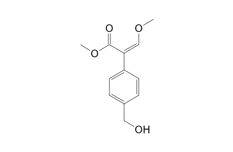 Benzeneacetic acid, 4-(hydroxymethyl)-alpha-(methoxymethylene)-,methyl ester