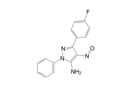 5-amino-3-(p-fluorophenyl)-4-nitroso-1-phenylpyrazole