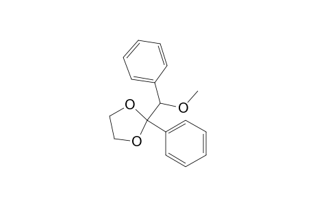 Phenyl(2-phenyl-1,3-dioxolan-2-yl)methanol, methyl ether