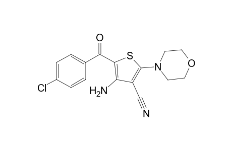 4-Amino-5-(4-chlorobenzoyl)-2-(4-morpholinyl)-3-thiophenecarbonitrile