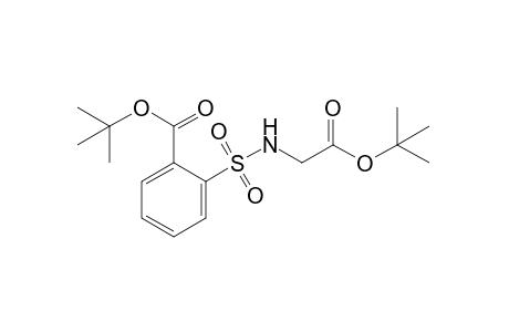 o-[(carboxymethyl)sulfamoyl]benzoic acid, di-tert-butyl ester