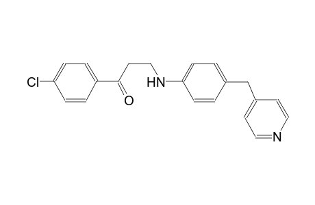 1-(4-Chloro-phenyl)-3-(4-pyridin-4-ylmethyl-phenylamino)-propan-1-one