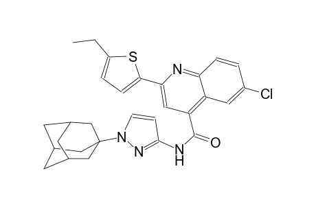 N-[1-(1-adamantyl)-1H-pyrazol-3-yl]-6-chloro-2-(5-ethyl-2-thienyl)-4-quinolinecarboxamide