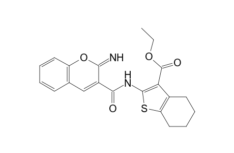 Ethyl 2-(2-imino-2H-chromene-3-carboxamido)-4,5,6,7-tetrahydrobenzo[b]thiophene-3-carboxylate