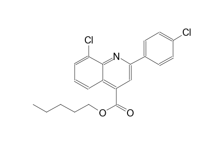 pentyl 8-chloro-2-(4-chlorophenyl)-4-quinolinecarboxylate