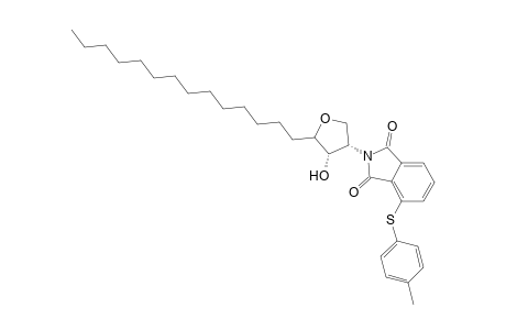 2-((3S,4S)-4-Hydroxy-5-tetradecyl-tetrahydro-furan-3-yl)-4-p-tolylsulfanyl-isoindole-1,3-dione