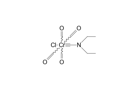 trans-Tetracarbonyl-chloro(diethylamino-carbyne)chromium