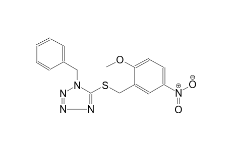 1-Benzyl-5-[(2-methoxy-5-nitrobenzyl)sulfanyl]-1H-tetraazole