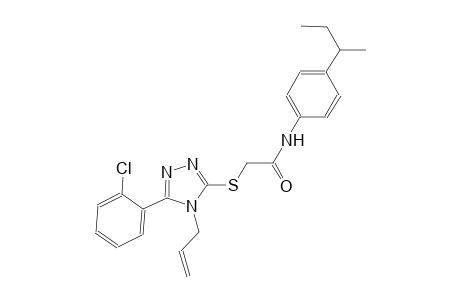 2-{[4-allyl-5-(2-chlorophenyl)-4H-1,2,4-triazol-3-yl]sulfanyl}-N-(4-sec-butylphenyl)acetamide