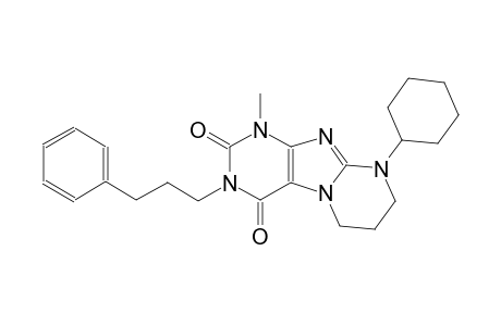 9-cyclohexyl-1-methyl-3-(3-phenylpropyl)-6,7,8,9-tetrahydropyrimido[2,1-f]purine-2,4(1H,3H)-dione