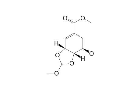 Methyl (3R,4S,5R)-5-hydroxy-3,4-[(methoxymethylene)dioxy]cyclohex-1-ene-1-carboxylate