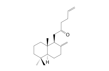 1-[(1S,4aS,8aS)-5,5,8a-trimethyl-2-methylidene-3,4,4a,6,7,8-hexahydro-1H-naphthalen-1-yl]hex-5-en-2-one