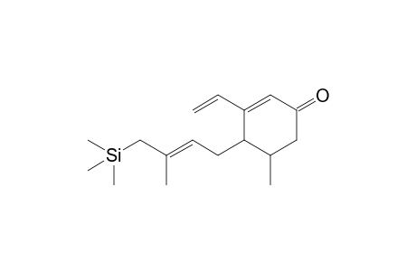 3-Ethenyl-5-methyl-4-[3'-methyl-4'-(trimethylsilyl)-2'-butenyl]-2-cyclohexen-1-one