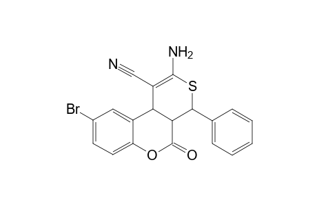 2-Amino-9-bromo-5-oxo-4-phenyl-4a,10b-dihydro-4H,5H-thiopyrano[3,4-c]chromene-1-carbonitrile