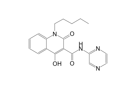 4-hydroxy-2-oxo-1-pentyl-N-(2-pyrazinyl)-1,2-dihydro-3-quinolinecarboxamide