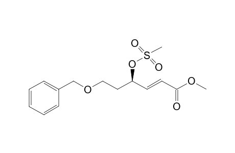 Methyl 6-(benzyloxy)-6-(mesyloxy)-2-hexenoate