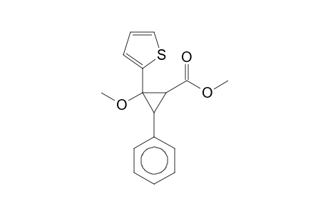 2-Methoxy-3-phenyl-2-(2-thienyl)cyclopropanecarboxylic acid methyl ester
