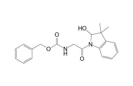Benzyl [[(2-hydroxy-3,3-dimethyl-1-indolinyl)carbonyl]methyl]carbamate