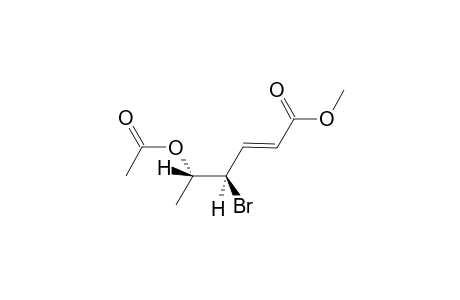 Methyl 5-acetoxy-4-bromo-2-hexenoate